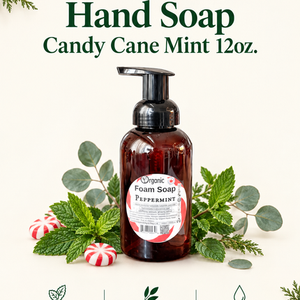Hand Soap. Candy Cane Mint 12oz