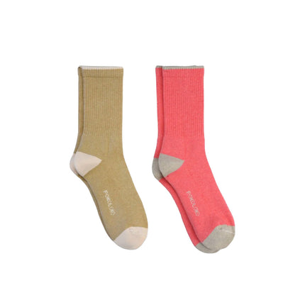 Pima Cotton Socks Heel Toe 2-Pack