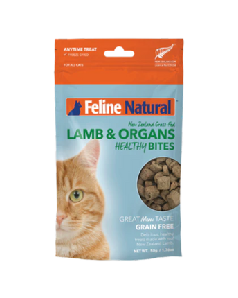 FELINE NATURAL LAMB FD TREATS 50G