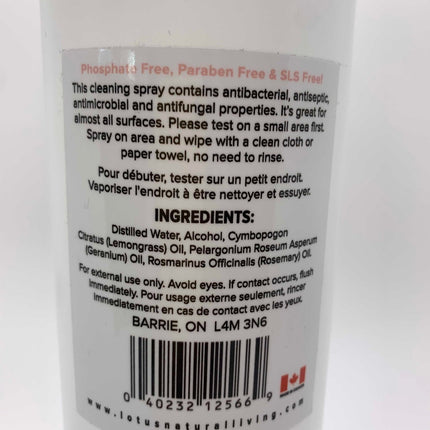 Lotus Natural Cleaning Spray Refill - Just Simcoe