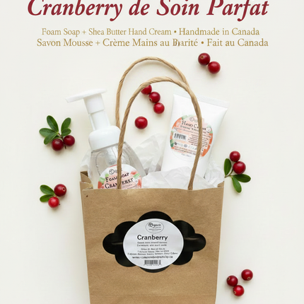 Cranberry Foam Soap + Hand cream gift
