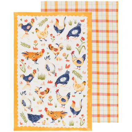 Free Range Teatowels- Set of 2