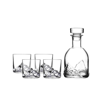 Everest Crystal Whiskey Glass Decanter Set - Just Simcoe