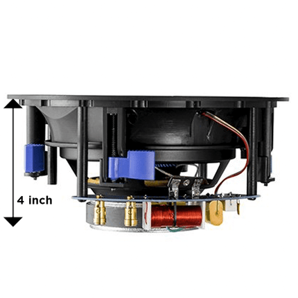 6.5" In-Ceiling Speaker with Kevlar Woven Cone and Titanium Dome Tweeter - TEXONIC AV Inc