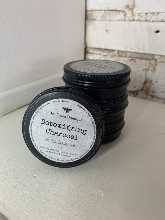 Bee Clean Boutique Detoxifying Charcoal Facial Soap Bar - Just Simcoe