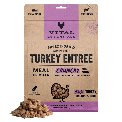 VE DOG FD TURKEY MINI NIBS 14OZ - Just Simcoe