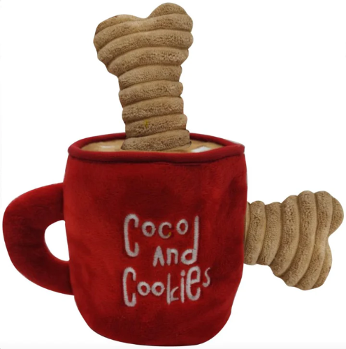 TTAILS PLUSH MUG OF COCO/COOKIES 5"