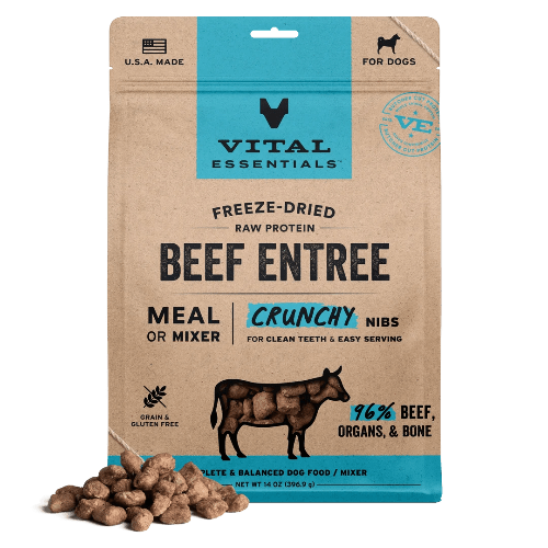 VE DOG FD BEEF NIBS 14OZ - Just Simcoe