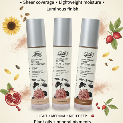Pure Anada Sheer Radiance Tinted Moisturizer | 3 Shades