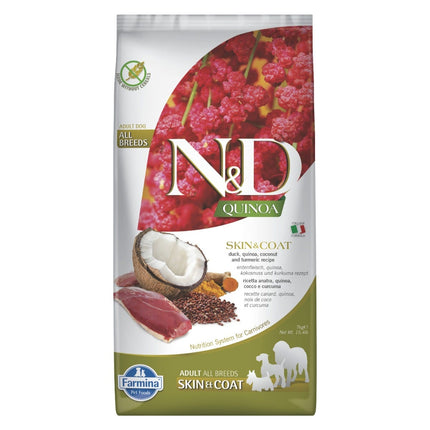 Farmina N&D Quinoa Skin & Coat All Breeds Dog Food - Duck