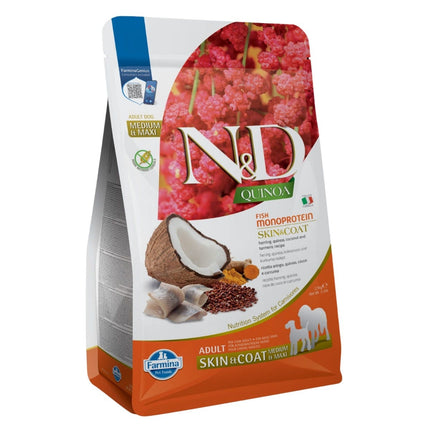 Farmina N&D Quinoa Skin & Coat Medium & Maxi Dog Food - Herring