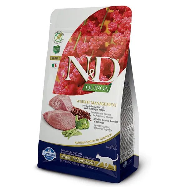 Farmina N&D Quinoa Functional Feline Cat Food - Weight Management Lamb - JustSimcoe.ca