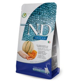 Farmina Natural & Delicious Ocean Kitten Cat Food Formula - Cod, Shrimp, Pumpkin and Cantaloupe