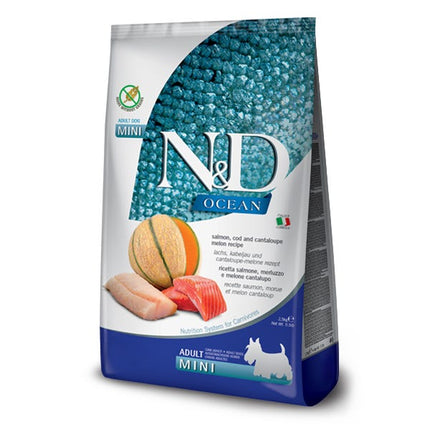 Farmina Natural & Delicious Ocean Canine Adult Mini Dog Food Formula - Salmon, Cod & Cantaloupe Melon