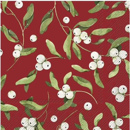 Danica Cloth Napkin - Mistletoe Pattern