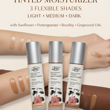 Pure Anada Sheer Radiance Tinted Moisturizer | 3 Shades
