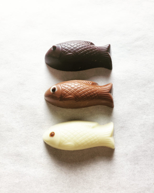 Box of 3 Solid Fish Chocolates