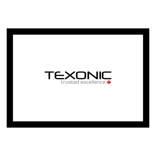 100" Fixed Frame Projector Screen - Velvet Frame, 4K HD, Wide Angle - TEXONIC AV Inc