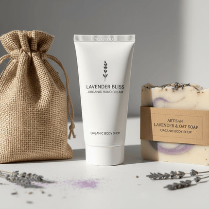 Calm Lavender Gift. Hand cream, soap, soap bag gift - Just Simcoe