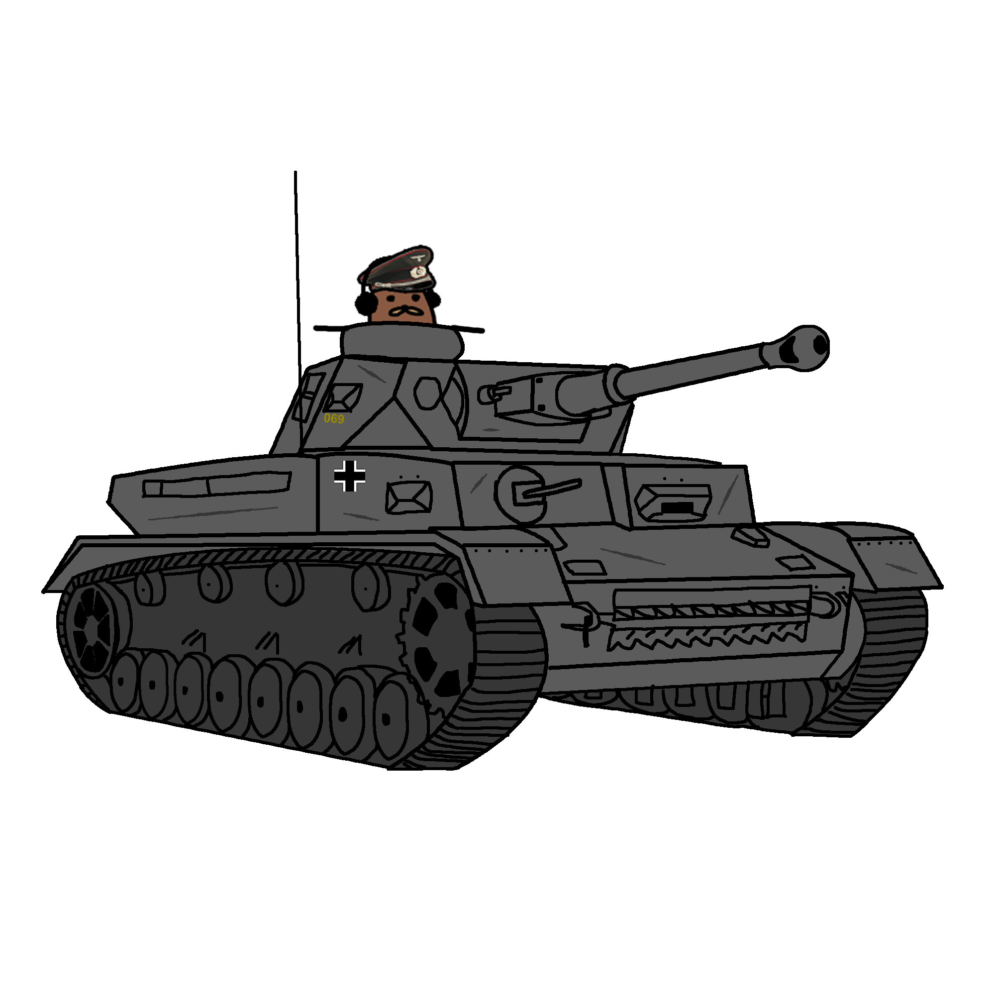 German Panzer IV F2 Sticker