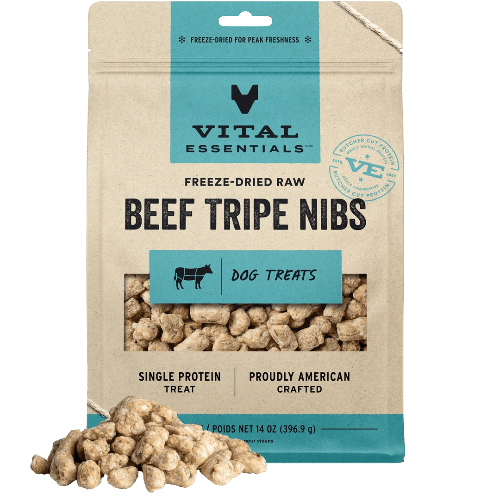 VE DOG FD BEEF TRIPE NIBS 14OZ - Just Simcoe
