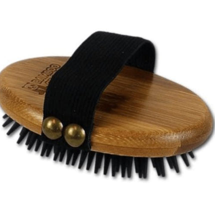 BAMBOO GROOM CURRY BRUSH RUBBER - Just Simcoe