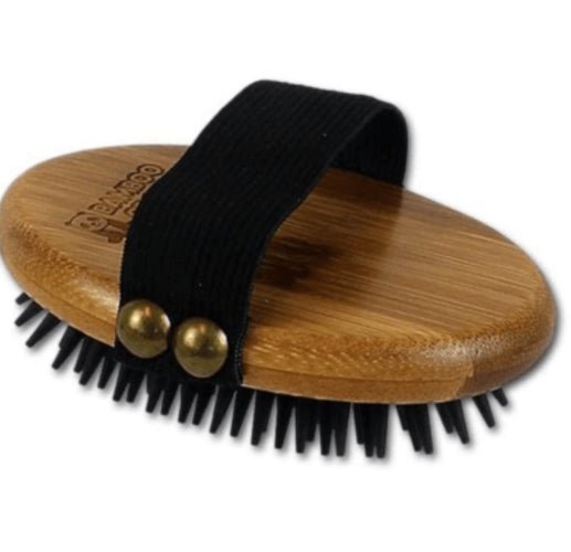 BAMBOO GROOM CURRY BRUSH RUBBER - Just Simcoe