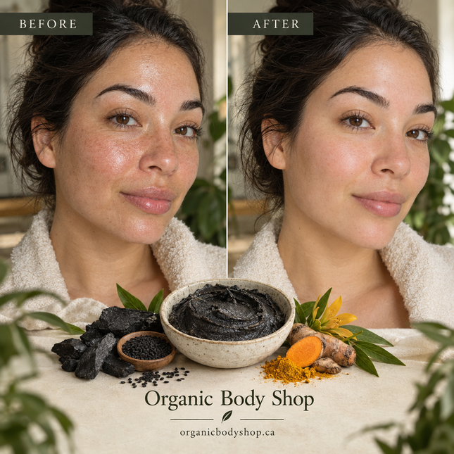 Charcoal Detox Clay Face Mask with Black Seed Oil, Tea Tree & Turmeric, 78 ml