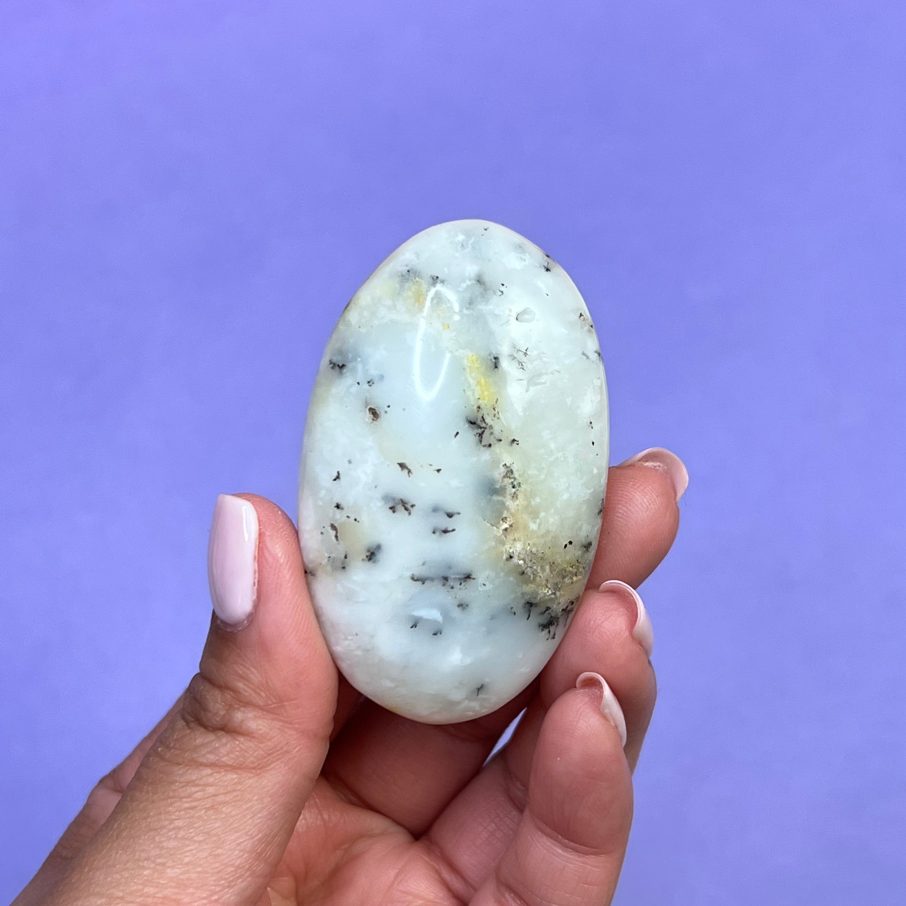 Dendritic Opal Palm Stone | 4