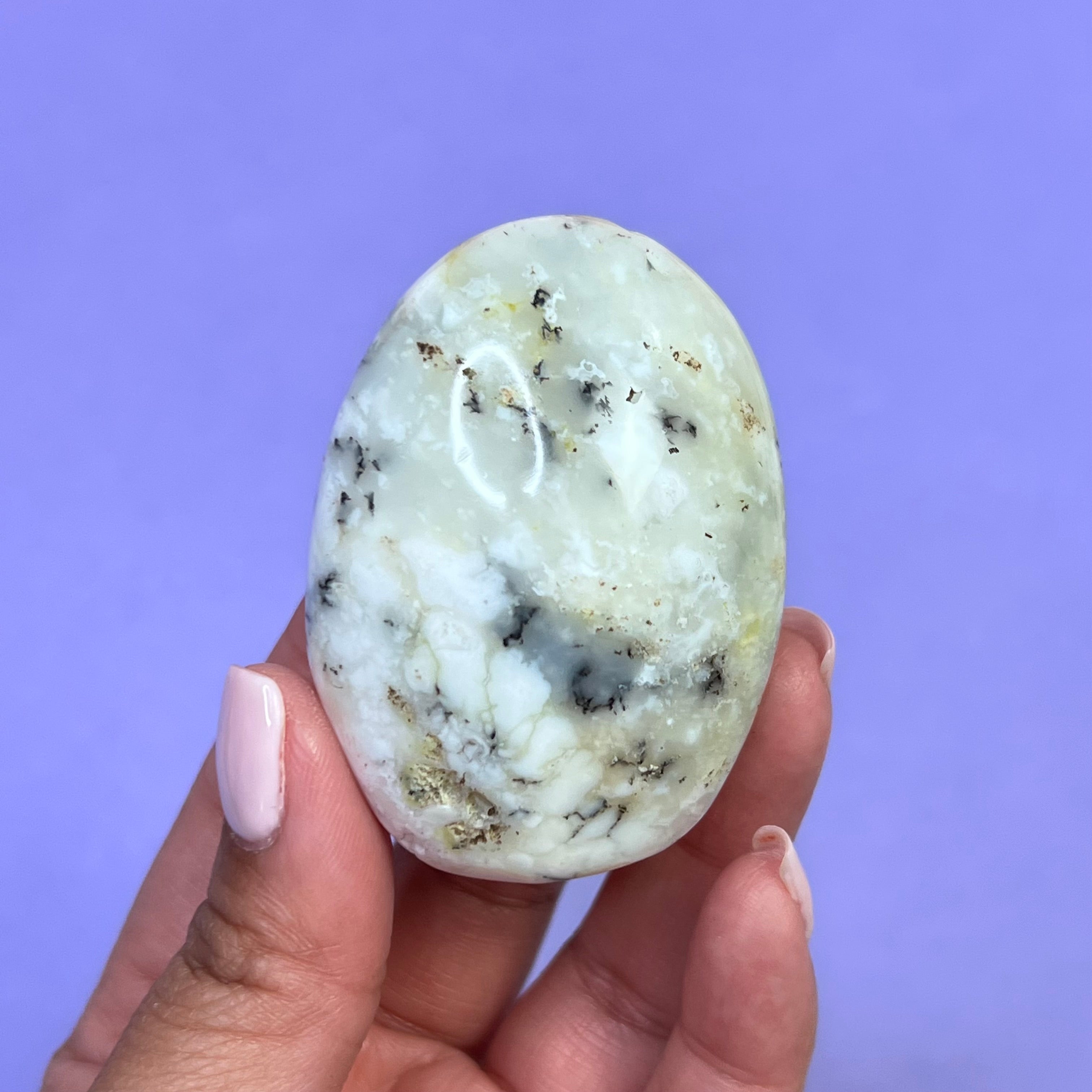 Dendritic Opal Palm Stone | 5