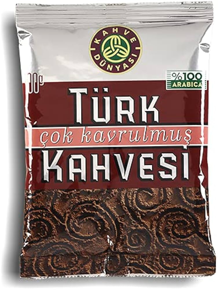 KAHVE DUNYASI COK KAVRULMUS TURK KAHVESI TURKISH COFFEE DARK ROAST 100G
