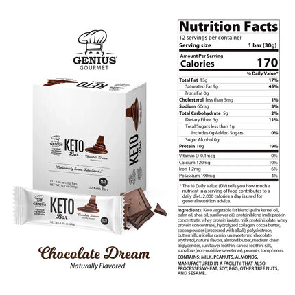 Genius Gourmet Keto Bar Chocolate Dream - Just Simcoe