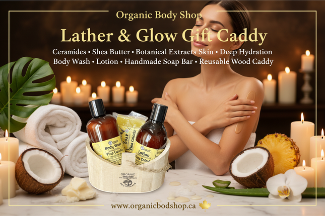 Lather & Glow Gift Caddy | Organic Body Shop