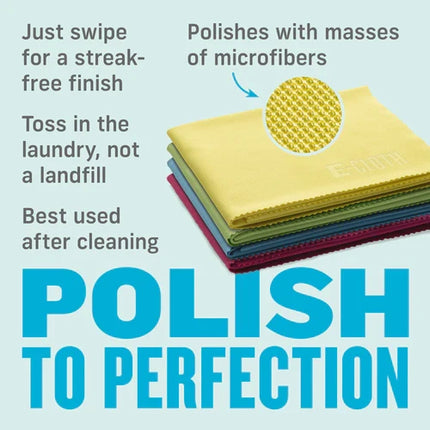 Glass & Polishing Cloth- Assorted Colours