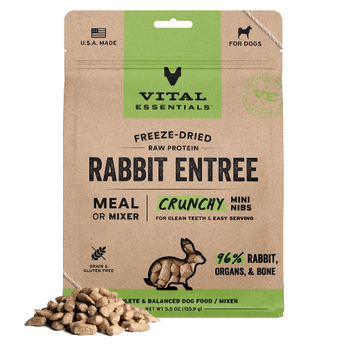 VE DOG FD RABBIT CRUNCH MINI NIBS 14OZ - Just Simcoe