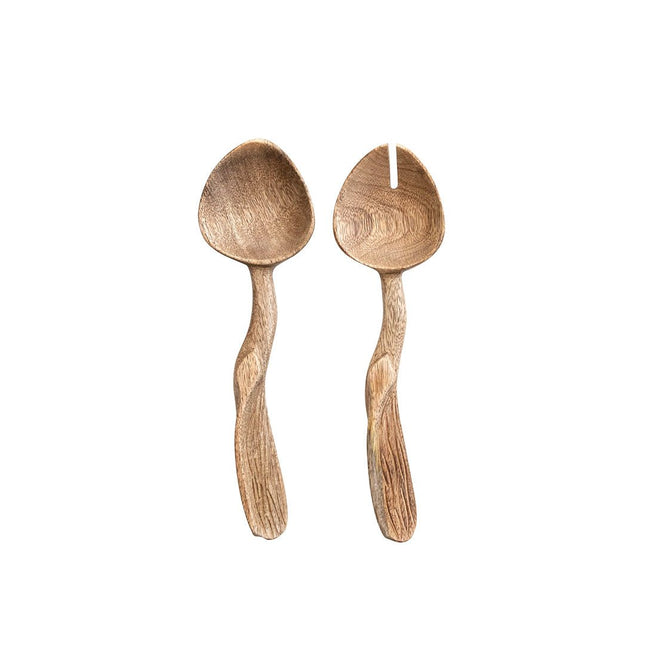 Mango Wood Salad Servers - Just Simcoe