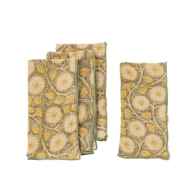 Hand Block Printed Napkins Set of 4