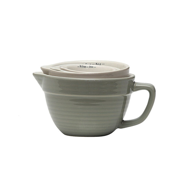 Stoneware Batter Bowl Measuring Cups - Just Simcoe
