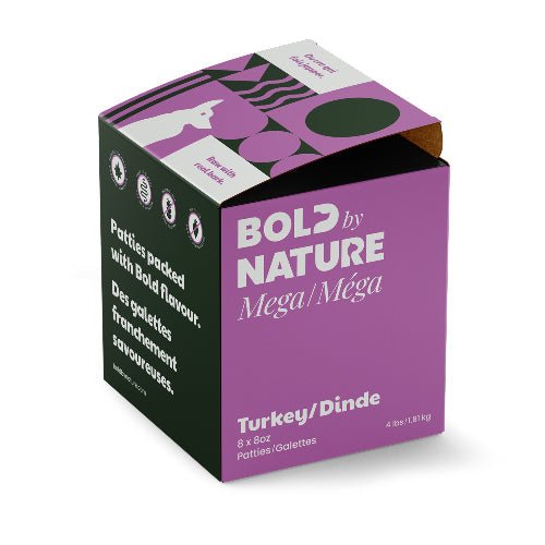 BOLD MEGA DOG TURKEY PATTIES 4LB - Just Simcoe