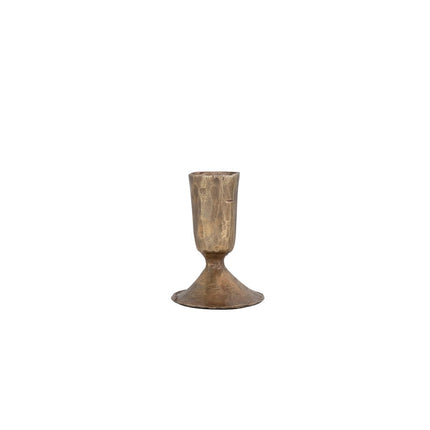 Small Gold Taper Candle Holder - JustSimcoe.ca