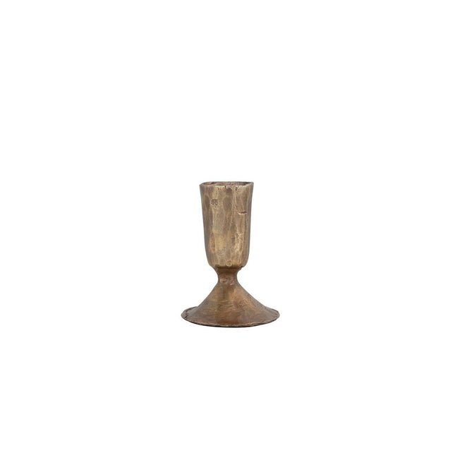 Small Gold Taper Candle Holder - JustSimcoe.ca