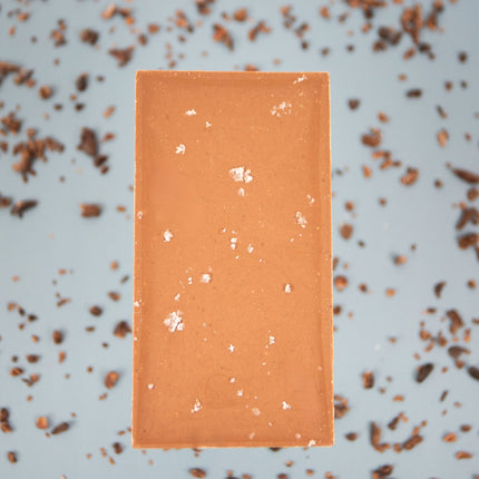 milk chocolate bar with sea salt - Just Simcoe