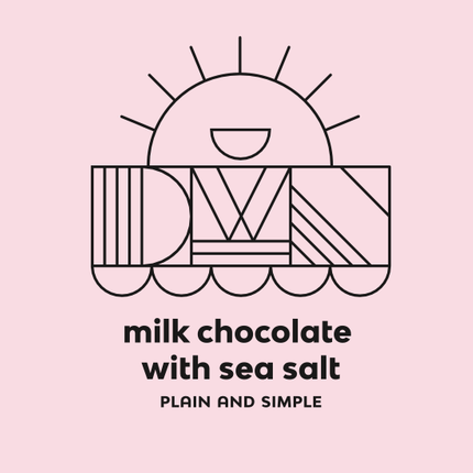 milk chocolate bar with sea salt - Just Simcoe