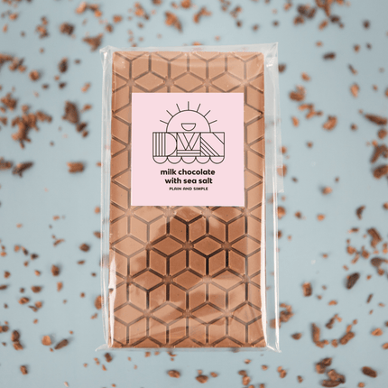 milk chocolate bar with sea salt - Just Simcoe