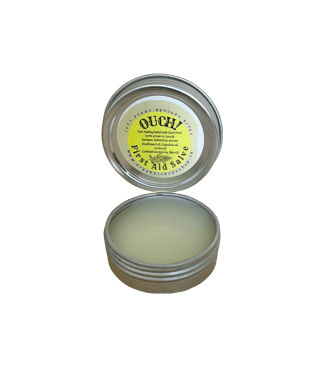 Ouch First Aid Salve. Beeswax+herbal oils 1oz
