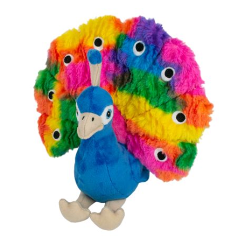 TTAILS PLUSH PEACOCK W/SQUEAKER 10"