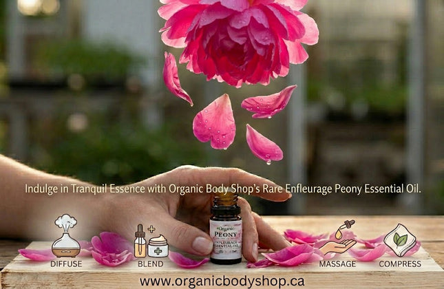 Peony Enfleurage Essential Oil. Wildcrafted -Ontario 1oz
