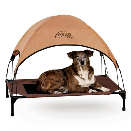 K&H PET COT CANOPY TAN LG
