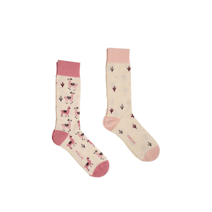 Pink Alpaca Pima Cotton Socks 2-Pack