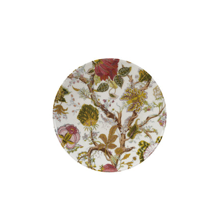 Round Botanical Printed Stoneware Plate